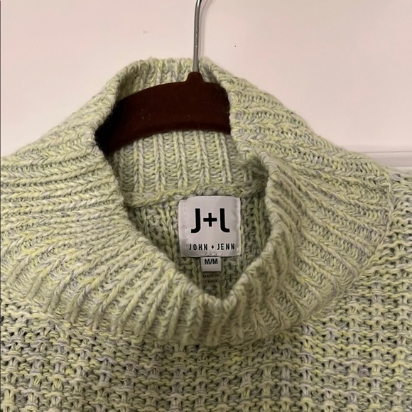 Revolve John + Jenn Bryce Sweater Womens Size M Green Knit Long Sleeve Cozy​ - Picture 5 of 7